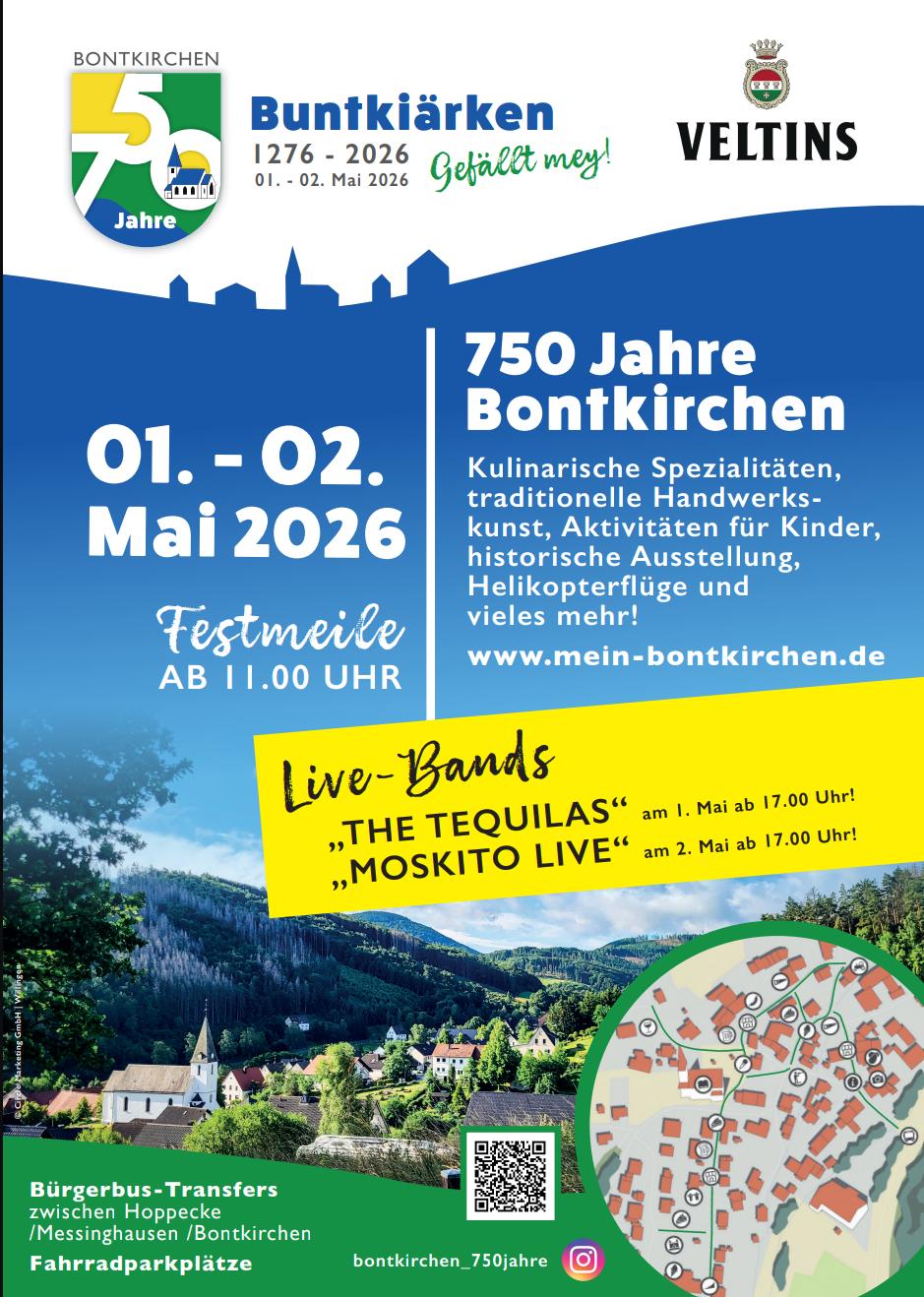 750 Jahre Bontkirchen Plakat